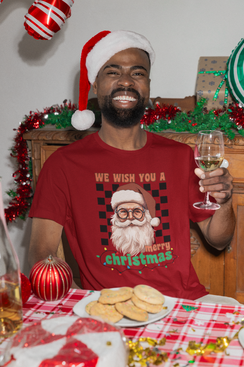 We Wish You A Merry Christmas Retro T-Shirt