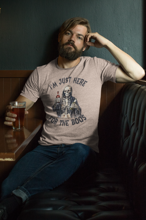 I'm Just Here For The Boos, Spooky Beer Lover Halloween Tee
